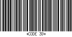 Code 39 barcode - 1D (One Dimensional)