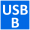 USB-B connection