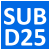 Sub-D25 (serial) connection